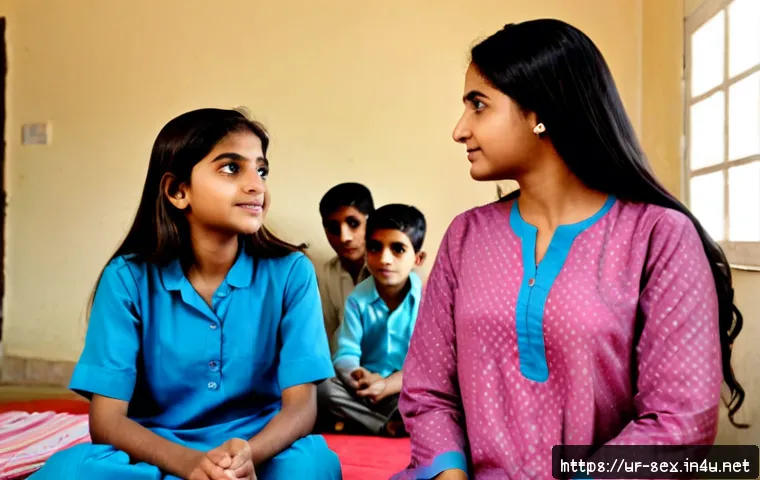 성교육과 성적 금기 - Photorealistic community health education scene in a modern Pakistani clinic, a compassionate female...